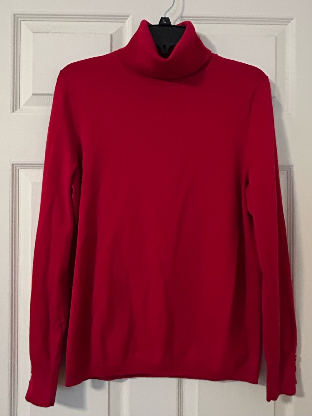 Talbots Women’s Red Turtleneck Sweater Top L